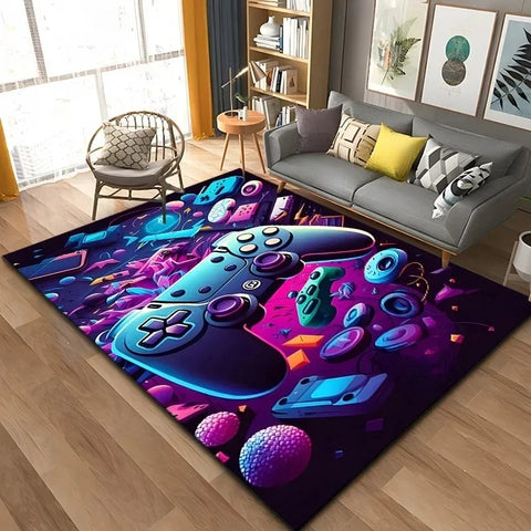 Navak Teppich 3D Game Controller Teppich Anime Teppich Wohnzimmer Dekoration Teppiche für Schlafzimmer Teppiche für Super Sized Gaming Teppich