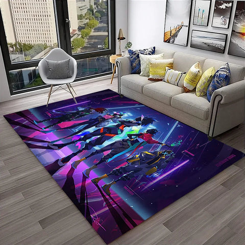 Navak Carpet VALORANT Game Gamer Cartoon 3D Carpet Rug for Home Living Room Bedroom Sofa Doormat Decor,kids Play Area Rug Non-slip Floor Mat