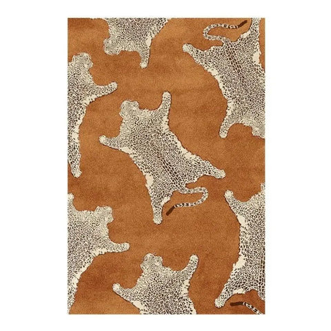 Navak Teppich, moderner nordischer Wohnzimmerteppich, künstlerischer Teppich mit Leopardenmuster, Heimdekoration, bequem, weich, für Schlafzimmer und Nachttisch, rutschfeste Bodenmatte