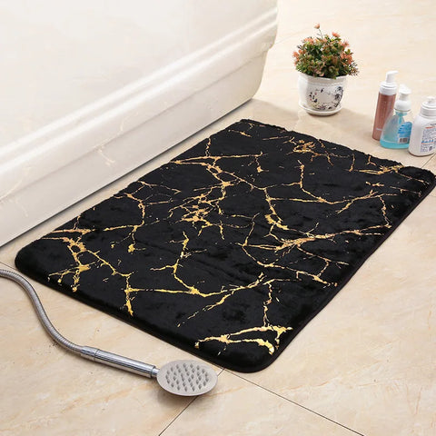 Navak Teppich-Badematte, moderner Wohnzimmerbereich, kleiner Teppich, waschbar, Schlafzimmer-Fußmatte, Badezimmer, rechteckig, rutschfest, Toilettenboden, Kunstmatte