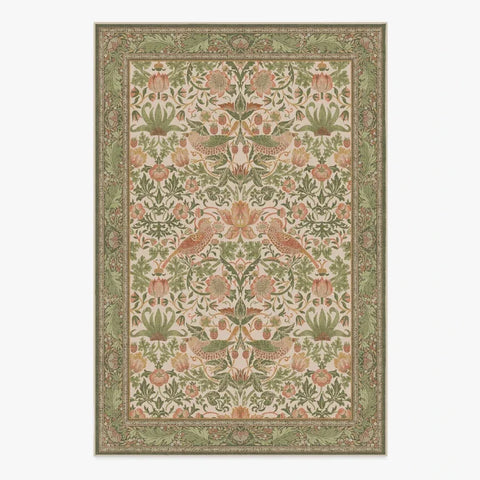 Navak Teppich Wohnzimmer Teppich Große Größe Schlafzimmer Nachttisch Bodenmatte Maschinenwaschbare Teppiche Frühlingsblumen Pflanze Retro Home Decoration Teppich