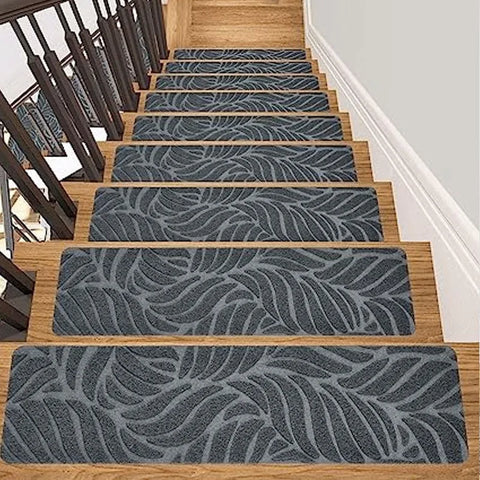 Navak Carpet Non-Slip Staircase Mat Stair Carpet Treads Stair Pads Rug Tread Safety for Kids Elders and Dogs Home Hospistal Indoor Use