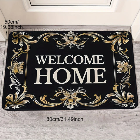 Navak Carpet „Welcome Home“-Fußmatte, langlebig, rutschfest, für den Eingangsbereich, perfekt für den Innen- und Außenbereich, verleiht Ihrem Türrahmen einen einzigartigen Charme