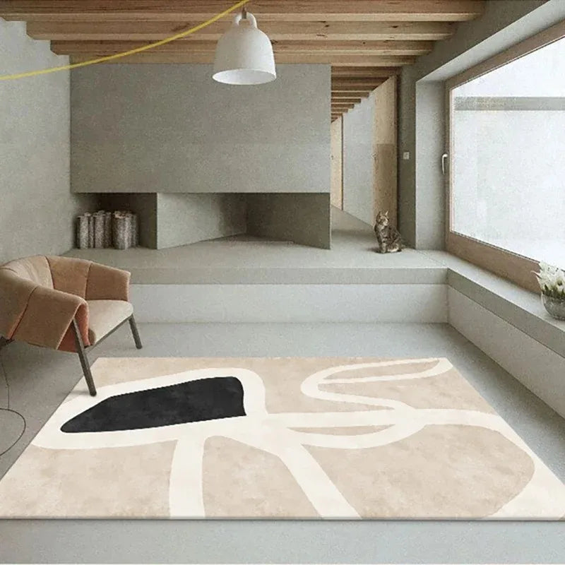 Navak Teppich Japanischer Wabi-Sabi Wohnzimmerteppich Moderne nordische Freizeitmatte Schlafzimmerdekor Teppiche für Schlafzimmer Moderne Heimdekoration
