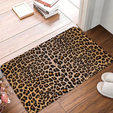 Navak Teppich Leopardenmuster Anti-Rutsch-Fußmatte Bodenmatte Kissen Teppich Teppich für Küche Eingang Haus Balkon Footpad Matten