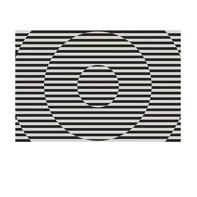 Navak Carpet French Retro Bedroom Decor Stripe Carpet Minimalist Carpets for Living Room Home Art