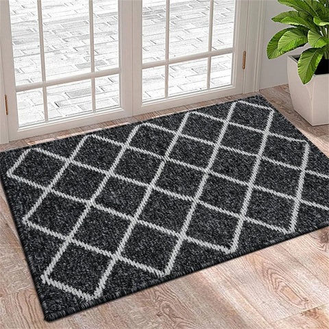 Navak Carpet Olanly Fußmatte, schmutzabweisend, für den Eingang, Fußmatte für den Außenbereich, weicher Küchenteppich, rutschfester Bodenteppich, saugfähig, Haus, Willkommens-Fußmatte