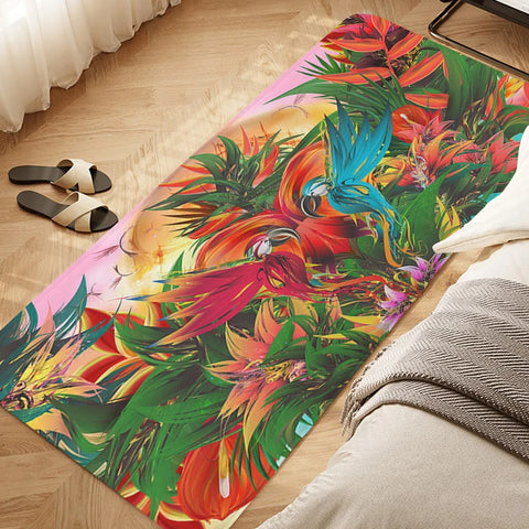 Navak Teppich, tropisches Blattmuster, Schlafzimmerteppich, Balkon, Flur, Badezimmer, Fußmatte, Eingangstür, Fußmatte, Wohnzimmer, Küche, Bodenteppich