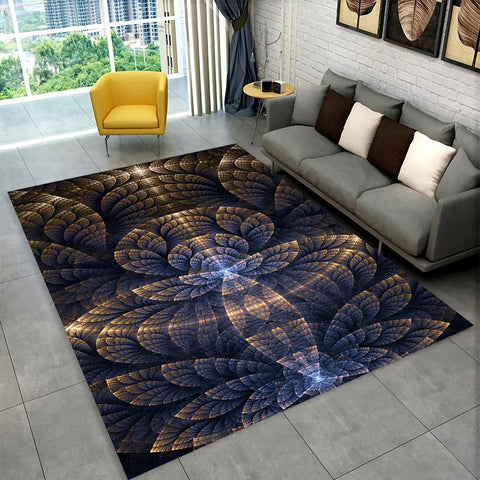 Navak Carpet Bohemia Mandala Geometrischer Teppich, Teppich für Zuhause, Wohnzimmer, Schlafzimmer, Sofa, Fußmatte, Küchendekor, rutschfeste Fußmatten für Kinder