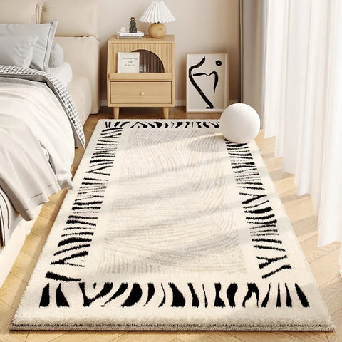 Navak Carpet Exclusive Picks – Einfacher, cremefarbener Kunstkaschmir-Teppich für Wohnzimmer, flauschige Teppiche, Heimdekoration, Schlafzimmer, Garderobe, Nachttisch, rutschfeste Teppiche