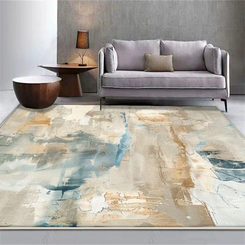 Navak Teppich Nordischer abstrakter Teppich für Wohnzimmer, luxuriös, leicht zu reinigen, Heimdekor, Teppich für Schlafzimmer, waschbar, Waschraum, Bodenmatte, Ковер Tapis 러그