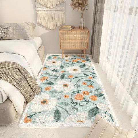 Navak Teppich, pastoraler Stil, weiche Bodenmatte für das Bett, waschbare Teppiche für das Wohnzimmer, dicker Plüsch, Schlafzimmer-Dekor-Teppich, flauschig, weich, Lounge-Teppich