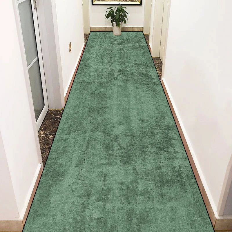 Navak CarpetGreen Lange Flurteppiche Abstrakte Dekoration Flurläufer Teppich Party Flur Gang Bodenmatte Rutschfester Zimmer Sofa Nachttischteppich