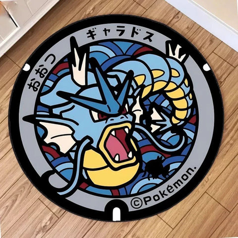 Navak Carpet NEU Tägliche Auswahl Kawaii Pokemon Teppich für Wohnzimmer Dekor Lounge Balkon Sofa Matte Schlafzimmer Weicher Teppich Drehstuhl Matte Kinder Geschenk
