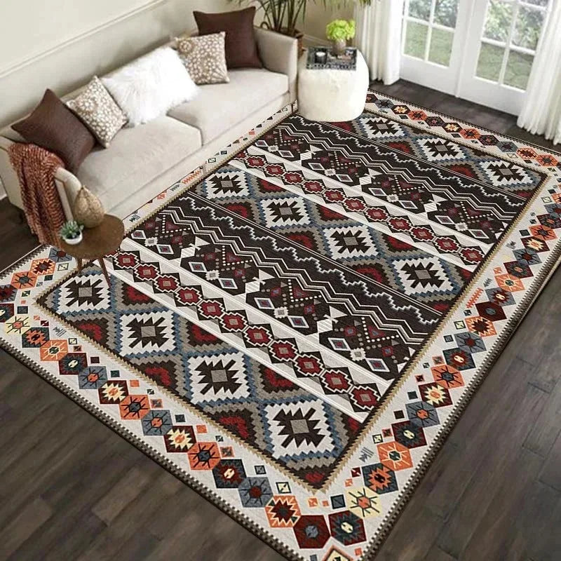 Navak Carpet Nordic Moroccan Carpet Bedroom Living Room Dirt Resistant Carpet Bohemian National Style Home Decor Washroom Floor Mat