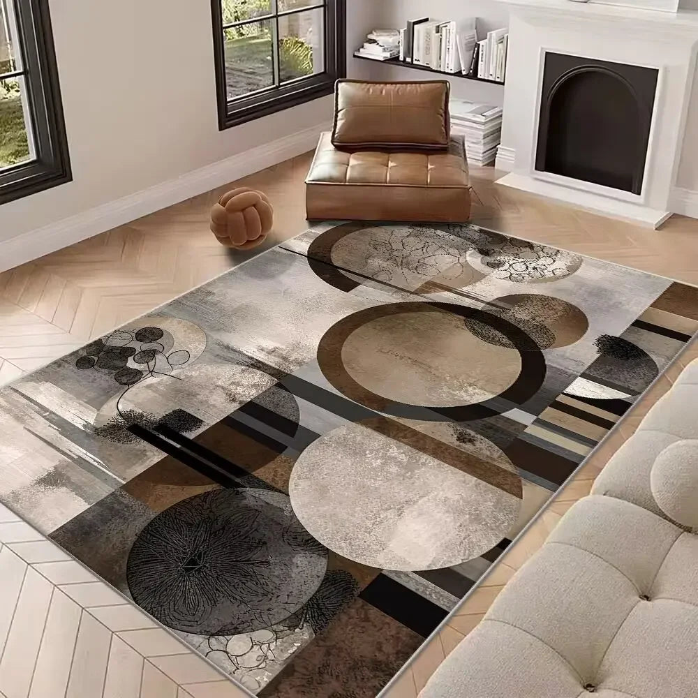 Navak Teppich, neuer abstrakter Teppich für Wohnzimmer, nordische Dekoration, Heimsofa-Teppiche, geometrisches Schlafzimmer, Nachttisch, weiche Bodenmatte, rutschfest