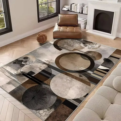 Navak Teppich, neuer abstrakter Teppich für Wohnzimmer, nordische Dekoration, Heimsofa-Teppiche, geometrisches Schlafzimmer, Nachttisch, weiche Bodenmatte, rutschfest