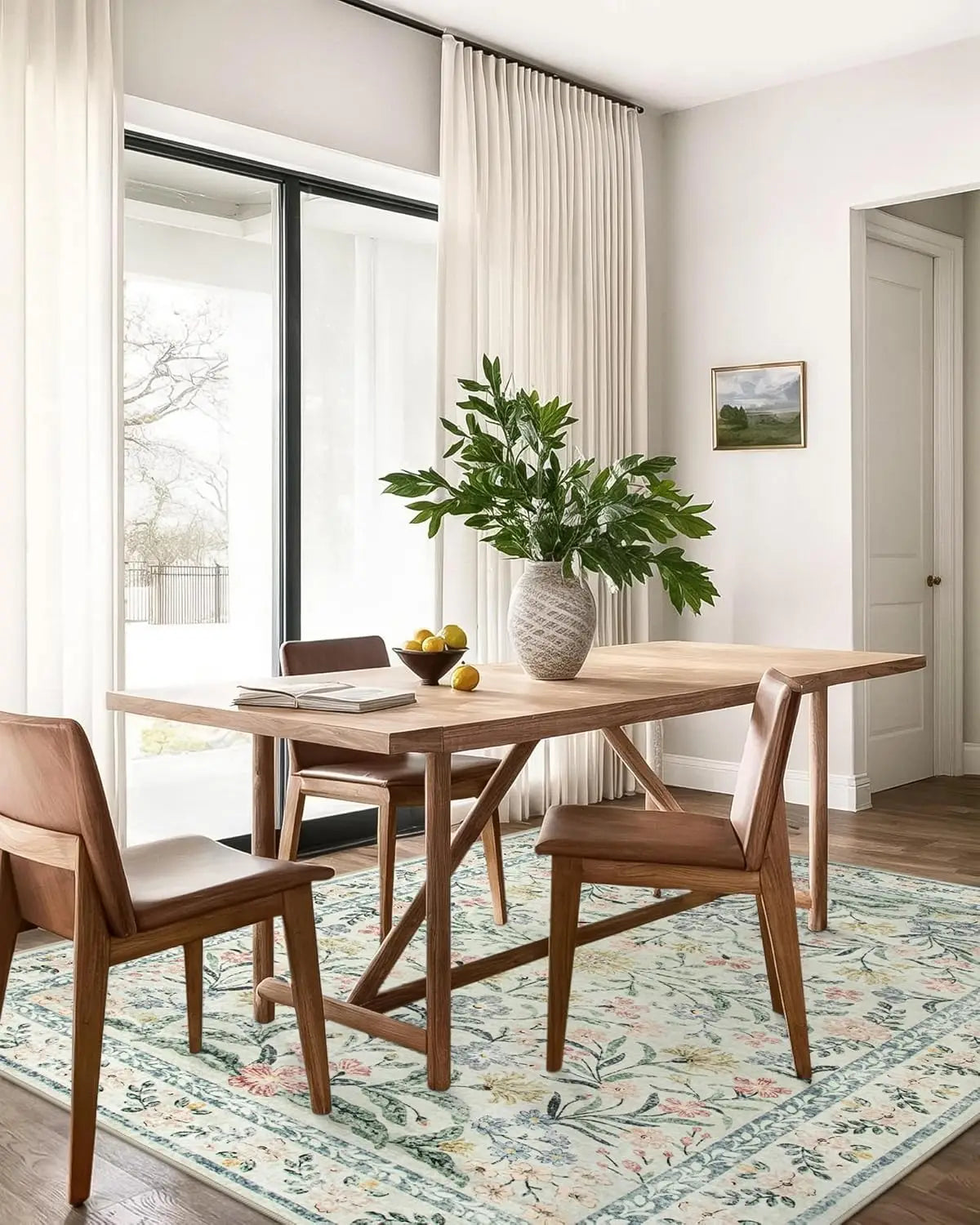 Navak Carpet Exclusive Picks Wohnzimmerteppich, orientalischer persischer mediterraner Retro-Blumenteppich, großflächige Matte, Heimdekoration