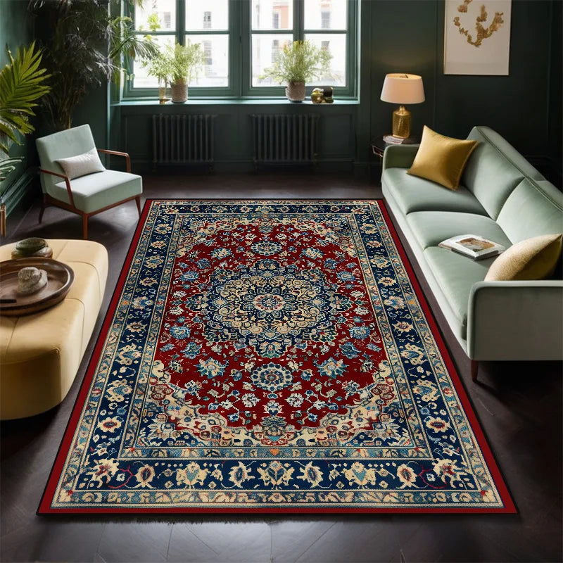 Navak Carpet Classical Persian Carpet in The Living Room Decoration Bedroom Soft Mat Bedside Non-slip Easy Clean Lounge Rug Entrance Door Mat