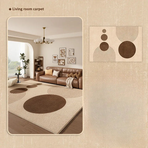 Navak Carpet Teppiche im französischen Retro-Stil für Schlafzimmer, flauschige, weiche Lounge-Bodenmatte, großflächige Wohnzimmer-Dekoration, Teppich, dicker Plüschteppich für Zuhause