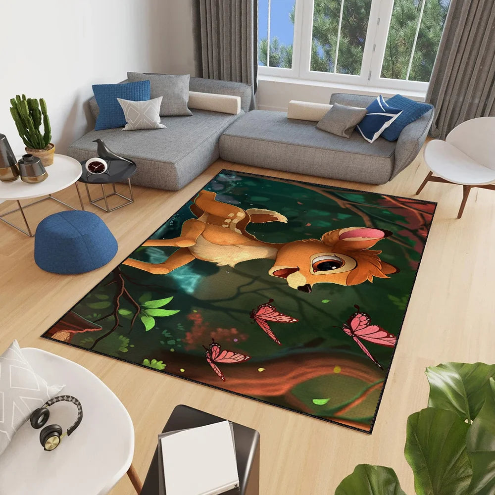 Navak Carpet Door bambi Disney Mat Anti-Slip Kitchen Bedroom Handmade Tufted Rug Carpet Living Room Daily Picks Entrance Decoration