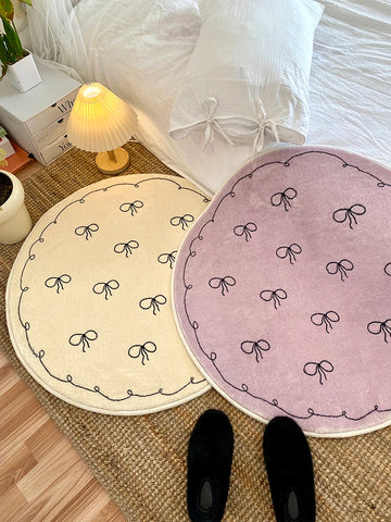 Navak Carpet Exclusive Picks Niedlicher Windteppich, Kinderzimmer, rundes Bodenkissen, Garderobe, Ankleide-Fußkissen, Schlafzimmer, Nachttisch, runder Teppich, Heimdekoration