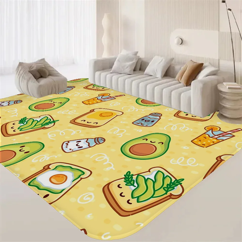 Navak Carpet Avocado Room Mats Retro Multiple Choice Living Room Kitchen Rug Non-Slip Welcome Rug
