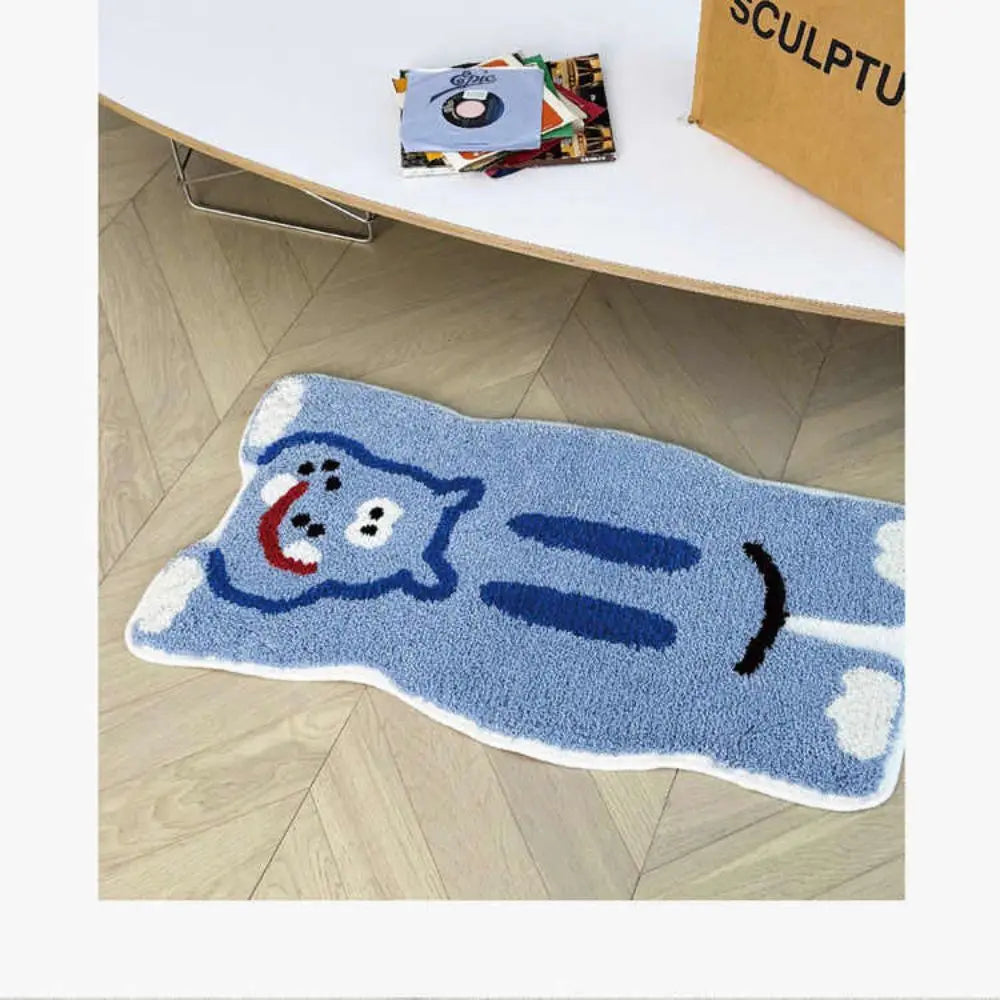 Navak Carpet Exclusive Picks Teppich aus Kunstkaschmir mit Tieren, Fußmatte für den Eingangsbereich, Fußmatte für den Eingangsbereich, Badezimmerteppich, WC-Eingangsmatte, rutschfest, waschbar, Heimdekoration