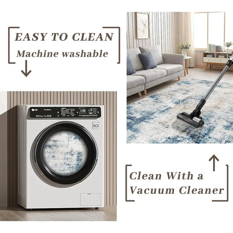 Navak Carpet Lochas Abstrakter großer Teppich, weicher moderner Teppich für Wohnzimmer, Schlafzimmer, Heimdekoration, Innenteppich