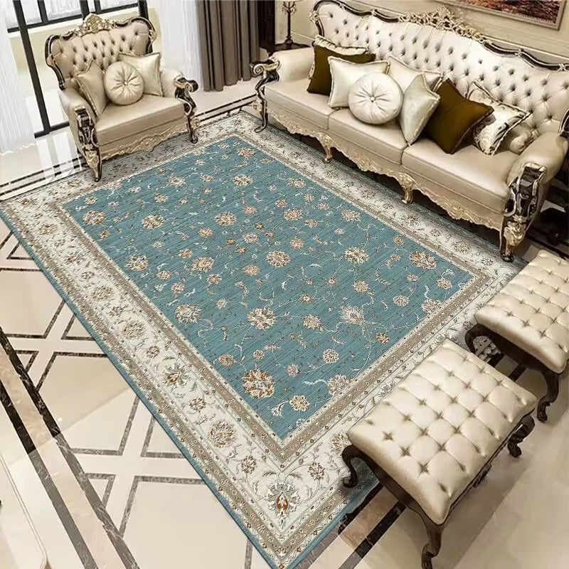Navak Teppich Europa Persien Böhmen Stil Luxus Retro Teppich Wohnzimmer Sofa Schlafzimmer Arbeitszimmer Küche Eingang Fußmatte Rutschfester Wohnkultur Teppich