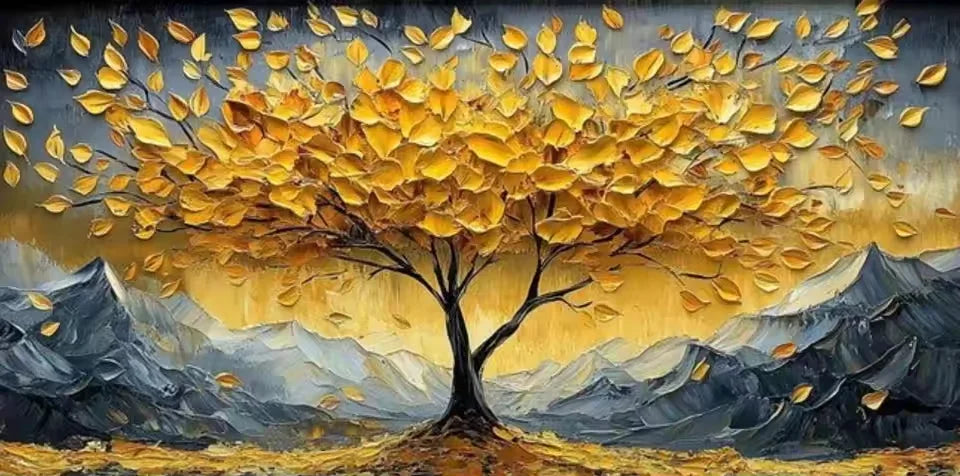Navak Teppich Abstrakte Baum Wand Kunst Baum Des Lebens Leinwand Malerei Moderne Gold Baum Poster Druck Für Büro Schlafzimmer Wohnzimmer wohnkultur