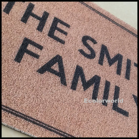 Navak Teppich, personalisierte PVC-Fußmatte, benutzerdefinierter Text, Matte für den Außenbereich, Haustür, Eingang, Willkommensmatten, Teppiche, Bodenteppich, staubdicht, Heimdekoration