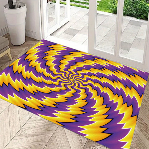 Navak Carpet 1PC 3d illusion pattern door mat, bedroom, living room dustproof carpet big size floor mat for home decoration