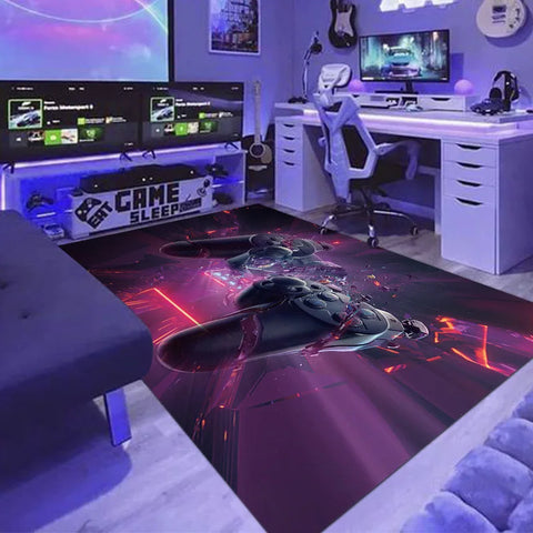 Navak Carpet Exclusive Picks Cyberpunk-Teppich für den Haushalt, Spielautomat, Rennraum, Drehstuhl, rutschfest, schmutzabweisend und pflegeleicht, Heimdekoration