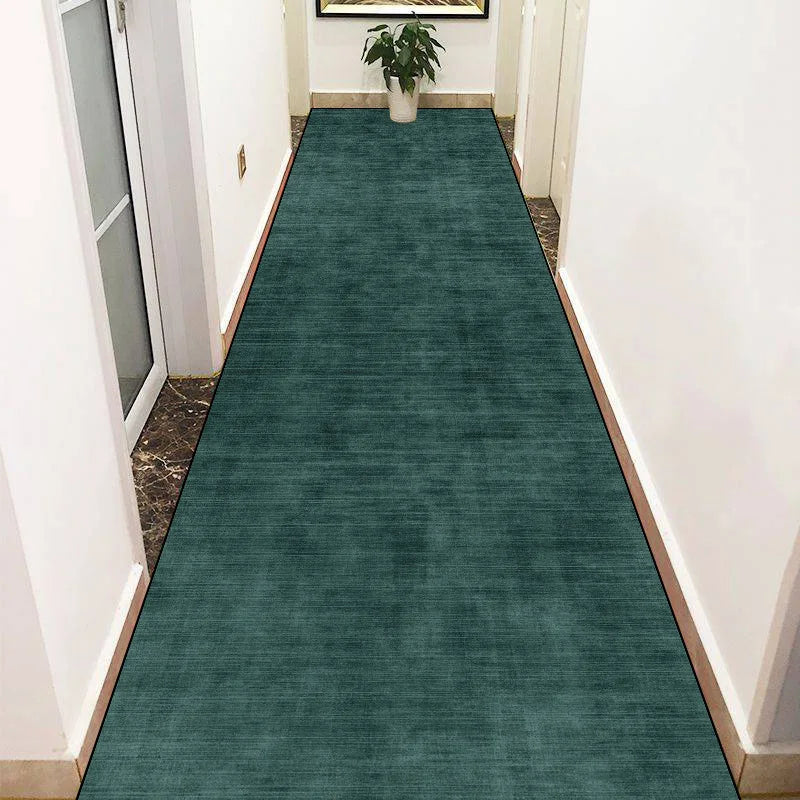 Navak CarpetGreen Lange Flurteppiche Abstrakte Dekoration Flurläufer Teppich Party Flur Gang Bodenmatte Rutschfester Zimmer Sofa Nachttischteppich