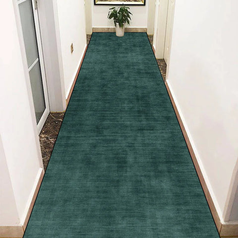 Navak CarpetGreen Lange Flurteppiche Abstrakte Dekoration Flurläufer Teppich Party Flur Gang Bodenmatte Rutschfester Zimmer Sofa Nachttischteppich