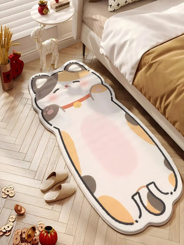 Navak Carpet Exclusive Picks Moderner Teppich aus Kunstkaschmir mit Cartoon-Katze – weicher Kinderteppich für Schlafzimmer, Sofa, Wohnzimmer, Spielzimmer, gemütliche Heimdekoration