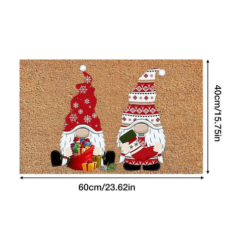 Navak Carpet Exclusive Picks Christmas Welcome Gnome Doormat Indoor Outdoor Entrance Carpet Home Decor Hallway Kitchen Living Room Floor Mat