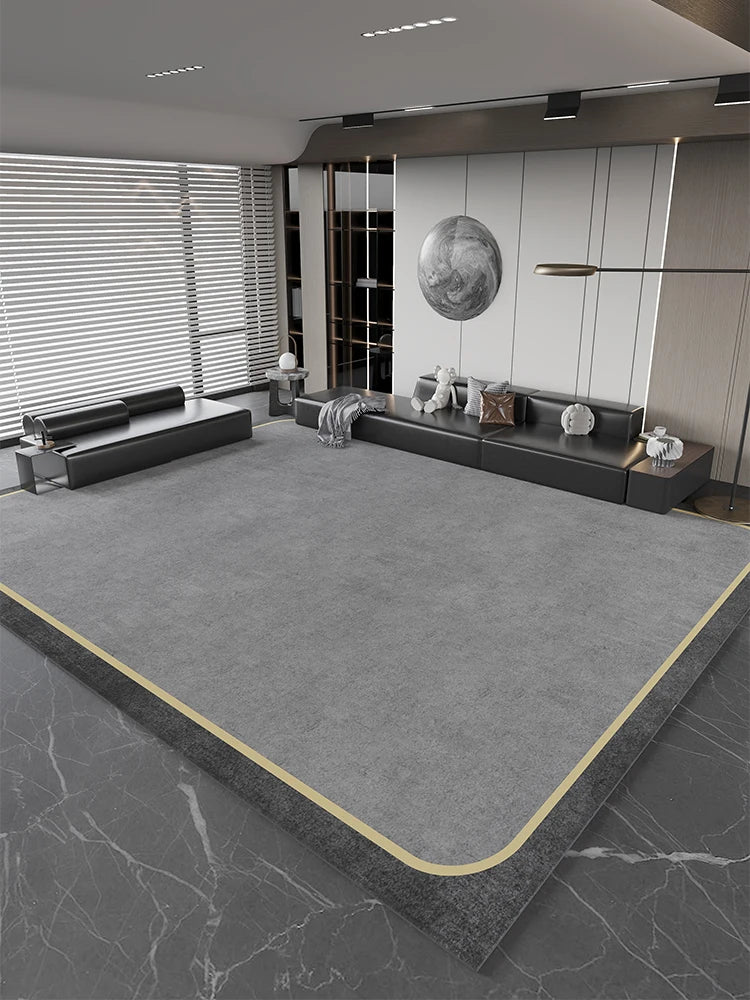 Navak Teppich, leichter Luxus-Studienteppich, großflächiger Teppich im nordischen Stil für Wohnzimmer, minimalistisches Schlafzimmerdekor, Nachttischteppich, waschbare Matte für Zuhause