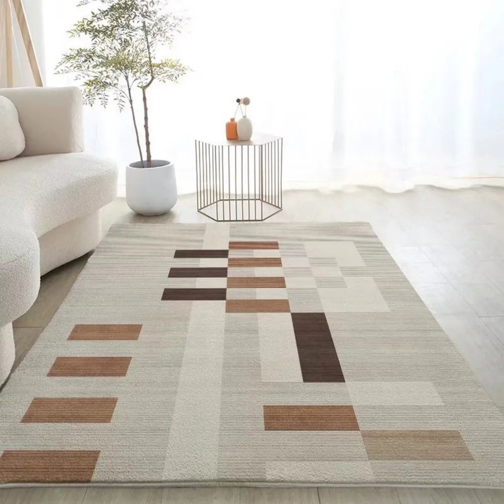 Navak Carpet Exklusive Auswahl Skandinavischer Stil Geometrischer Teppich Wohnzimmer Arbeitszimmer Tragbares Design Modernes Heimstudio Ins Style Space