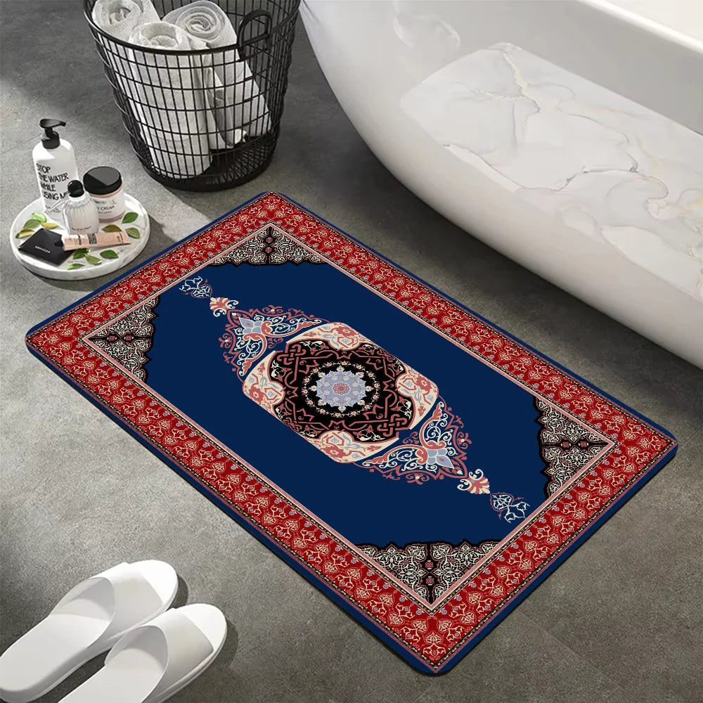 Navak Teppich Türkei Persisch Böhmische Zimmer Matten Anti-Rutsch Absorbieren Wasser Lange Streifen Kissen Schlafzimmer Matte Willkommen Fußmatte