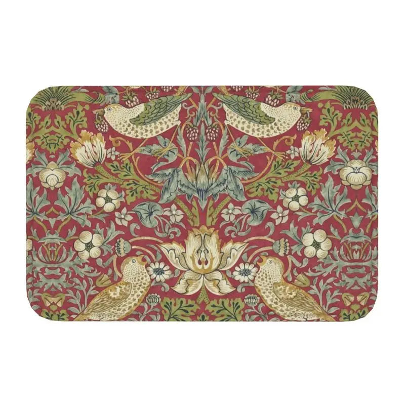 Navak Teppich Custom William Morris Compton Floral Jugendstil Muster Fußmatte Bad Tür Bodenmatte Textil Muster Toilette Teppich Teppich Footpad