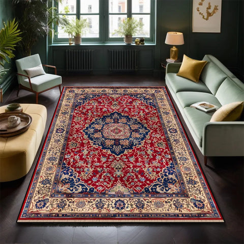 Navak Carpet Classical Persian Carpet in The Living Room Decoration Bedroom Soft Mat Bedside Non-slip Easy Clean Lounge Rug Entrance Door Mat