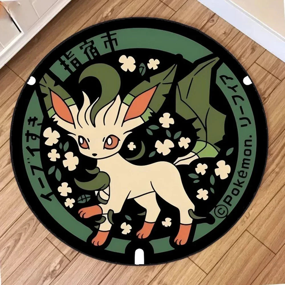 Navak Carpet NEU Tägliche Auswahl Kawaii Pokemon Teppich für Wohnzimmer Dekor Lounge Balkon Sofa Matte Schlafzimmer Weicher Teppich Drehstuhl Matte Kinder Geschenk
