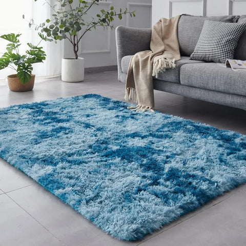 Navak Carpet Exclusive Picks Batik-Teppich, Wohnzimmer-Couchtischkissen, zottelig, waschbar, Schlafzimmer, modern, skandinavisch, weich, gemütlich, Heimdekor-Teppich
