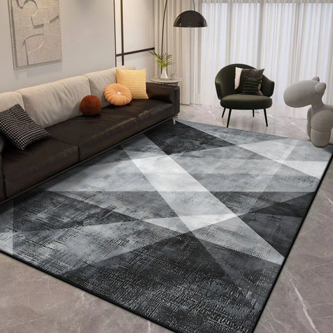 Navak Teppich, moderner geometrischer Teppich, Wohnzimmer, luxuriös, 160 x 230, große Teppiche für die Schlafzimmerdekoration, weiche, rutschfeste Bodenmatte für Kinderzimmer