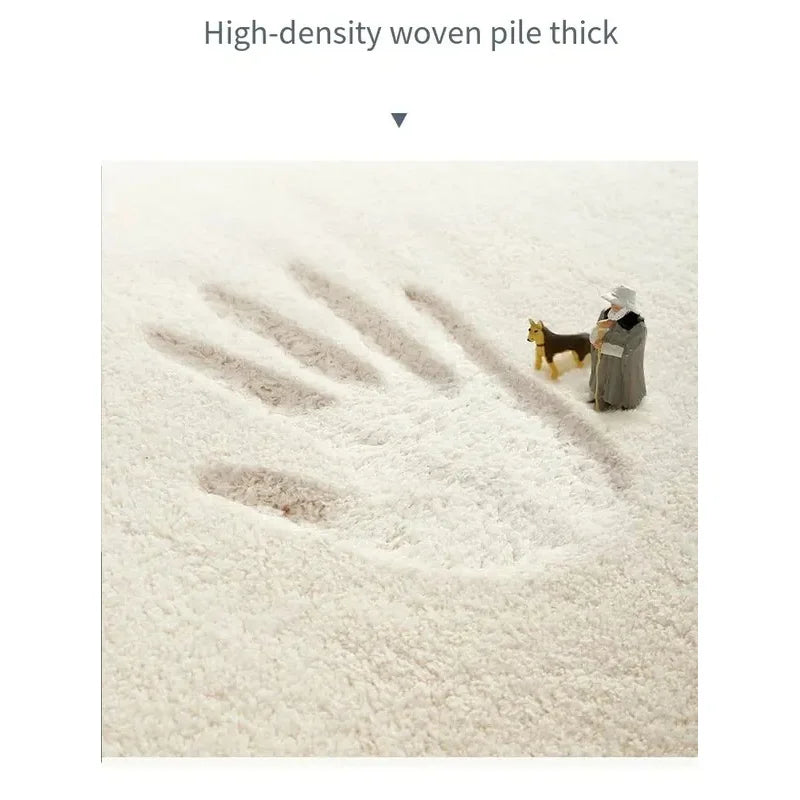 Navak Carpet Exclusive Picks Moderner Stil Runder Wohnzimmerteppich Kinderzimmer Schlafzimmer Krabbelmatte Rutschfeste Bettdecke Dicke waschbare Matte
