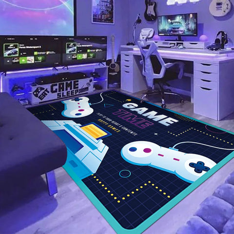 Navak Carpet Exclusive Picks Cyberpunk-Teppich für den Haushalt, Spielautomat, Rennraum, Drehstuhl, rutschfest, schmutzabweisend und pflegeleicht, Heimdekoration
