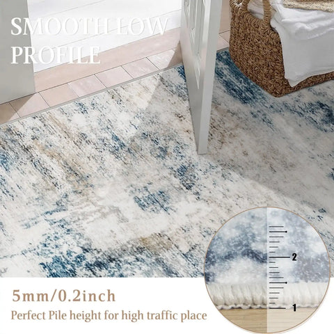 Navak Carpet Lochas Abstrakter großer Teppich, weicher moderner Teppich für Wohnzimmer, Schlafzimmer, Heimdekoration, Innenteppich