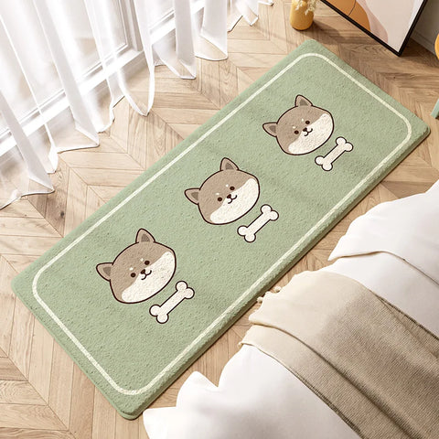 Navak Carpet Exclusive Picks Teppich aus Kaschmirimitat im minimalistischen Stil, für Schlafzimmer, Nachttisch, Büro, lange rutschfeste Fußmatten, Heimdekoration